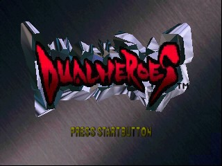 Dual Heroes title screen for Nintendo 64